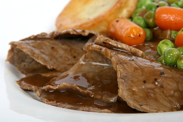 roast beef dinner photo